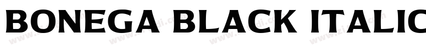 Bonega Black Italic字体转换